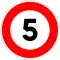Limité à 5&nbsp;km/h.
