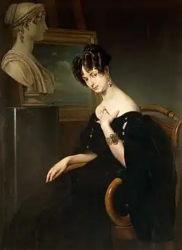 Portrait de la princesse Cristina Trivulzio Belgiojoso, 1832.