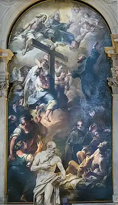 Le miracle de Joseph de Cupertino, basilique Santa Maria Gloriosa dei Frari, Venise.