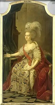 Portrait de Wilhelmine de Prusse.