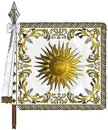 Étendard de la compagnie écossaise des gardes du corps du roi.