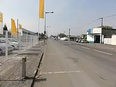 La borne dans son environnement.