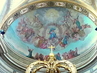 Fresque de l’abside de l'Église Notre-Dame-de-la-Gloriette de Caen.