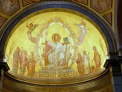 Fresque de l’abside de l'Église Saint-Denis-de-la-Croix-Rousse de Lyon
