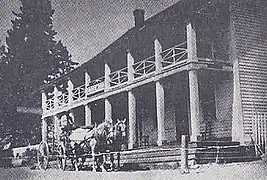 Friday's Station, ancien relais de poste situé à Stateline, en 1896.