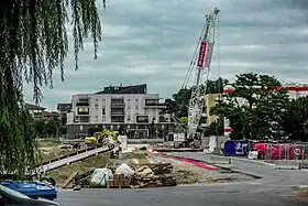 Le chantier de construction de la station, en juillet 2023.