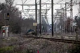 La gare sera située à environ 1&nbsp;km de celle déjà existante de Labège-Innopole.