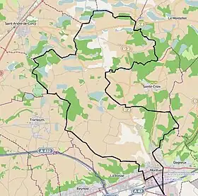 Voir sur la carte topographique de Montluel