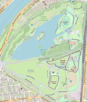 (Voir situation sur carte : parc de la Tête d'or)