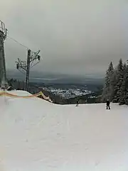 Vue de Gérardmer depuis le sommet du téléski des 17KM (Tête de la Chaume Francis).