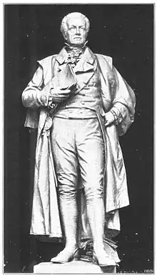 Statue d'Hardenberg sur la Dönhoffplatz à Berlin (1907)