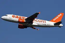 Airbus A319 d'easyJet.