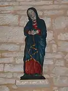 L'une des deux statues du chœur.