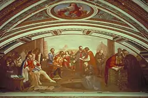 Galilée démontre la loi de la gravitéMusée d'histoire naturelle