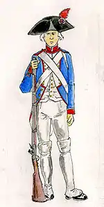 Fusilier de la garde nationale, 1791.
