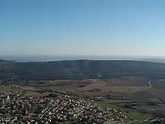 Vue aérienne sur la Gardiole.