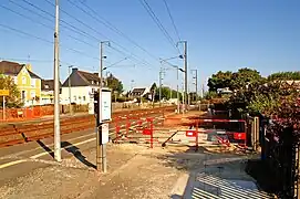 La gare de Gestel, direction Quimper.