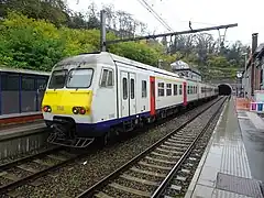Train à quai en 2022.