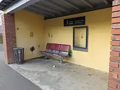 Nouvel abri qui a remplacé le BV.