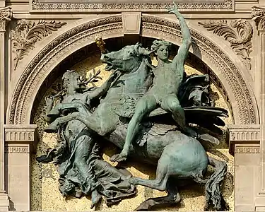 Le Génie des arts (1877), Paris, palais du Louvre.