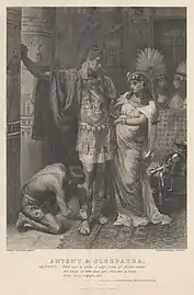 Antoine et Cléopâtre, Acte III, scène XI, (eau-forte, centre d'art britannique de Yale).