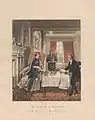 Numéro 1 de la série The Life of a Nobleman, manière noire coloriée à la main (n. d., Centre d'art britannique de Yale).