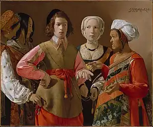 Georges de La Tour,La Diseuse de bonne aventure (1633-1639), 123 × 102 cm.