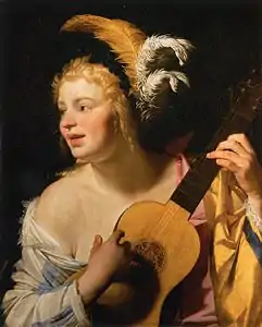 La Joueuse de guitare, vers 1624, Paris, musée du Louvre.