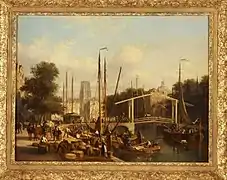 Vue sur le Leuvehaven entre 1863 et 1870