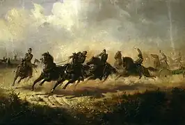 Charge de l'artillerie (Charge de l'artillerie à cheval russe), 1866-1867