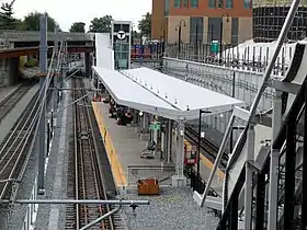 Chantier de la station Gilman Square.