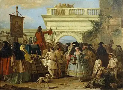 Le Charlatan (1756)Musée national d'Art de Catalogne.