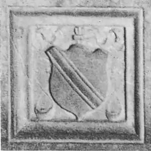 Blason Sassetti, tombeau de Francesco Sassetti.