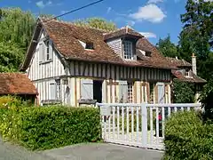 Maison à colombages.
