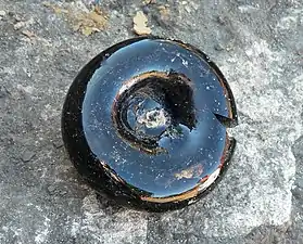 Verso du lissoir retrouvé à Glashütte Klein Süntel&nbsp;(en)