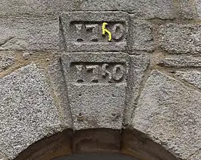 Le glyphe du chiffre 5 au XVIIIè siècle.