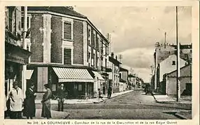 Vue du même carrefour de la rue Edgar-Quinet, à la même époque.