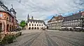 La place de l'hôtel de ville de Goslar.