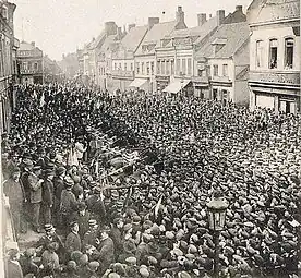 Grève à Lens le 14 mars 1906