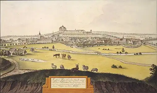 Chlumec nad Cidlinou en 1809, par Joann Venuto.