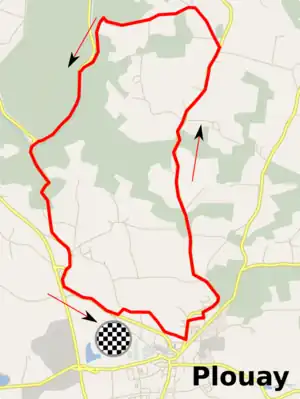 Circuit pour la course en ligne