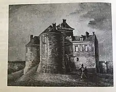 Gravure du château de Bouillancourt (1857) - vue du Sud