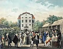 Au jardin Großbosischen de Leipzig, v. 1825, Musée de la ville de Leipzig&nbsp;(de).