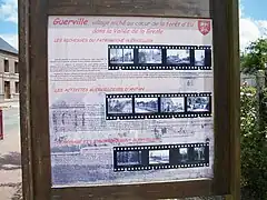 Panneau d'informations.