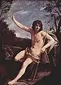 Guido Reni, Saint Jean Baptiste au désert, v. 1640, huile sur toile, 225 × 162&nbsp;cm.