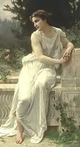 Jeune femme de Pompéi à une terrasse[réf.&nbsp;nécessaire]