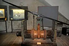 Guindeau installé sur les bateaux au début du XXe&nbsp;siècle.