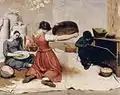 Les cribleuses de blé (Gustave Courbet, 1854).