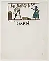 Guy ARNOUX, Pochette de la Marraine, Mardi, 1916