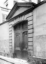 Entrée de l'hôtel en 1892.